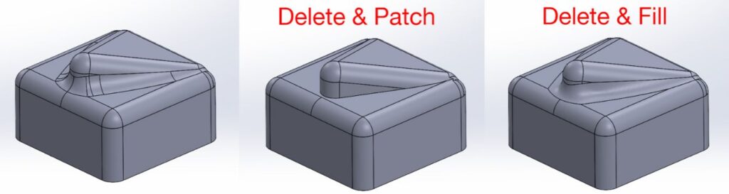 Delete and Fill and Delete and Patch