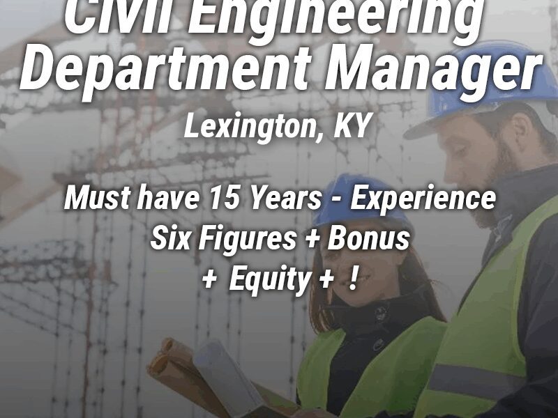 Role: Civil Engineering Department Manager