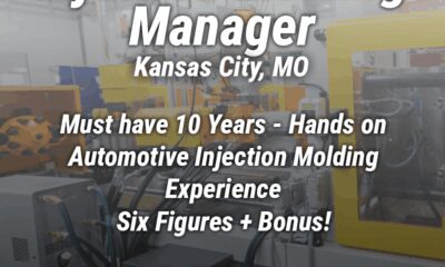 Role: Injection Molding Manager 🚗 Lead injection molding operations in Kansas City, MO, managing automotive-focused processes with hands-on expertise to drive quality and efficiency.