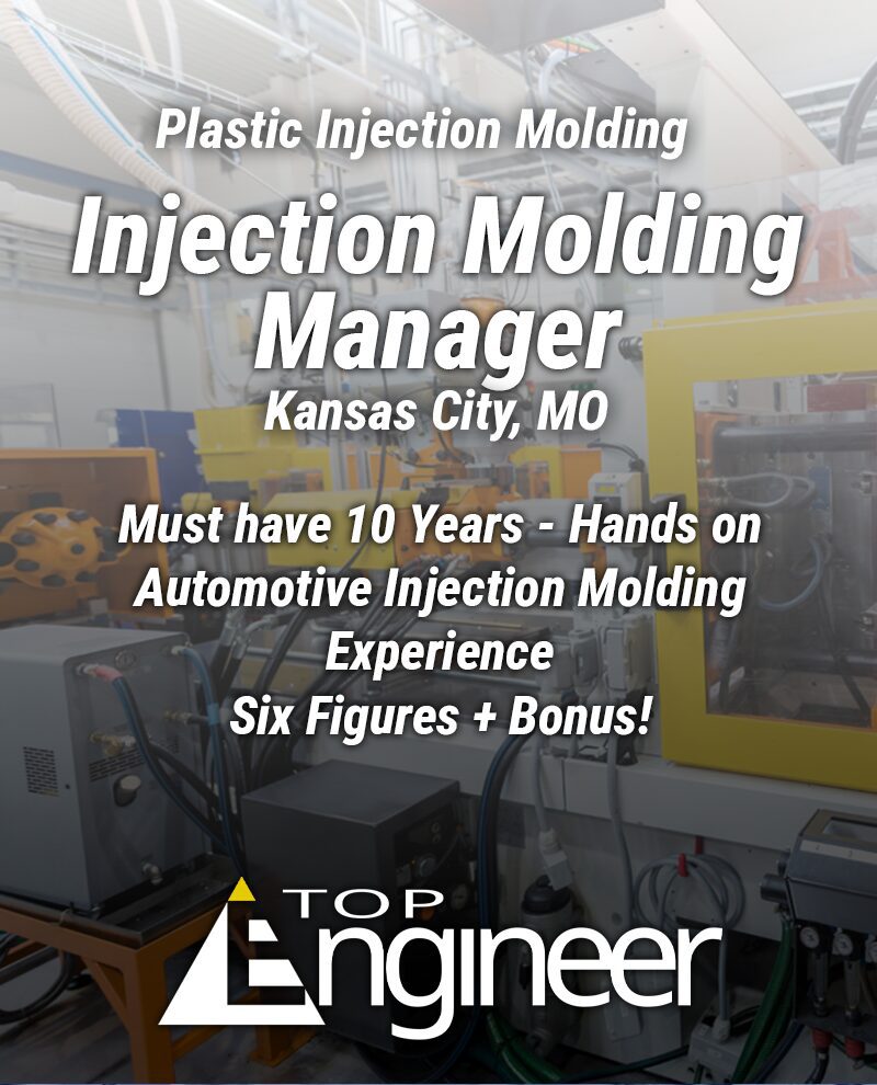 Role: Injection Molding Manager 🚗 Lead injection molding operations in Kansas City, MO, managing automotive-focused processes with hands-on expertise to drive quality and efficiency.