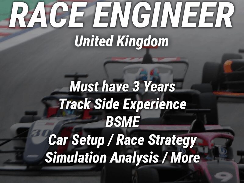 Role: Race Engineer 🌍